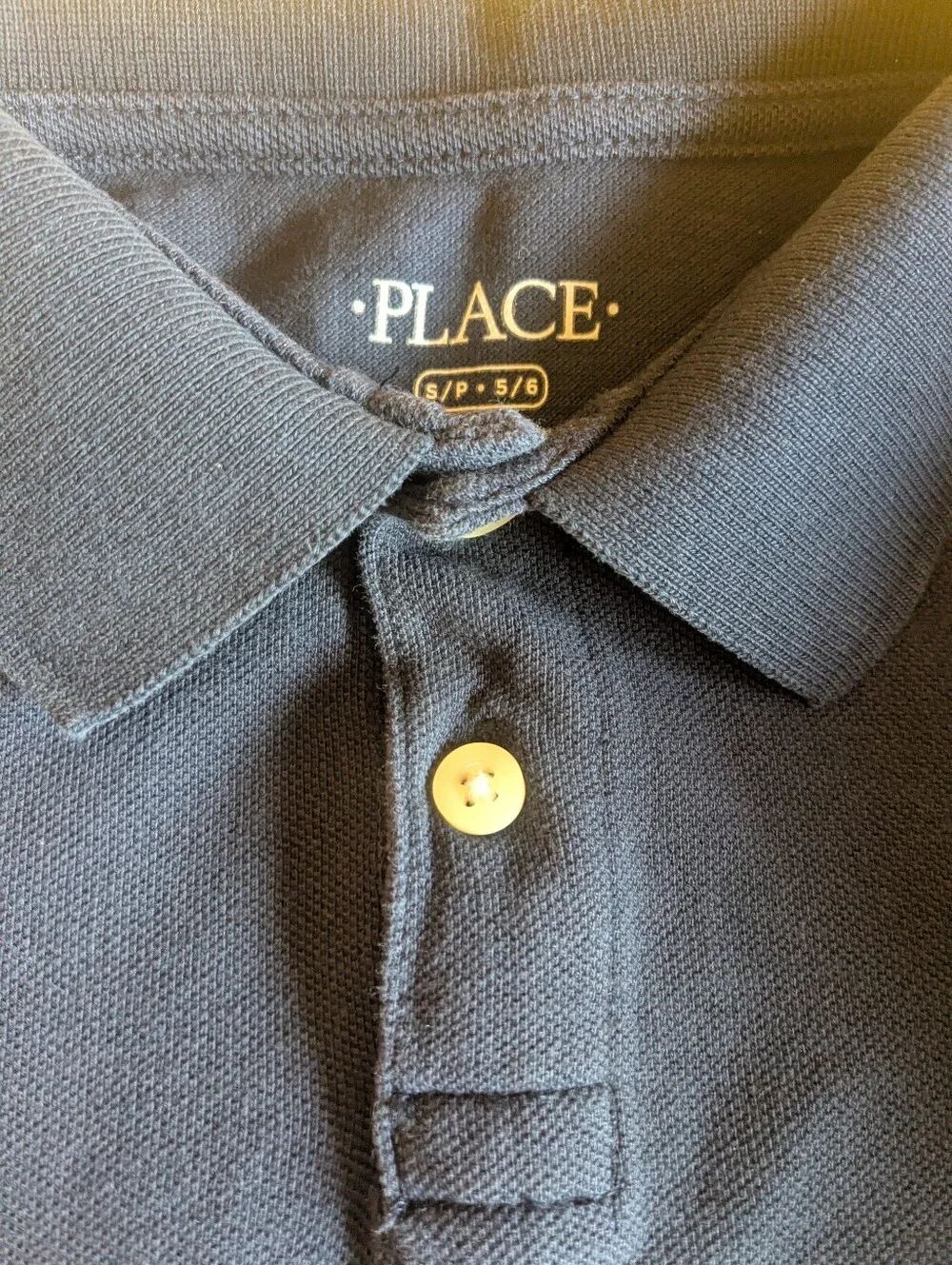 7️⃣ Children's Place Navy Blue Pique Polo Short Sleeve Bundle; Size: S 5 / 6